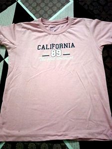 Pink "California 89" Graphic T-Shirt