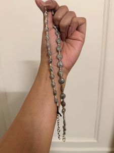 Set of 2 Unique Oxidized Silver Anklets