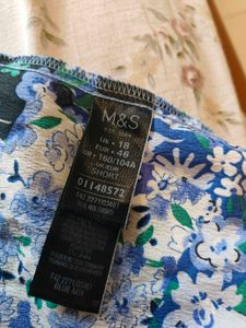 Blue Floral Print Dress