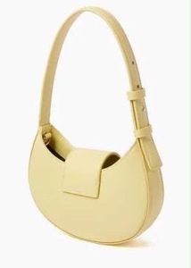 AX Yellow Crescent Shoulder Bag