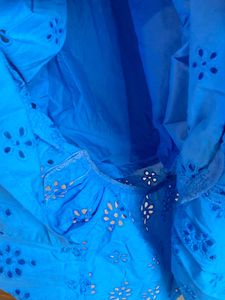 Blue Eyelet Sundress