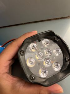 9 White Bike Led Light Driving Waterproof Hea