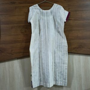 Kashmiri Embroidery Kurta Purple