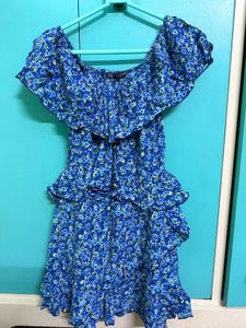 Floral Print Mini Dress by Zara