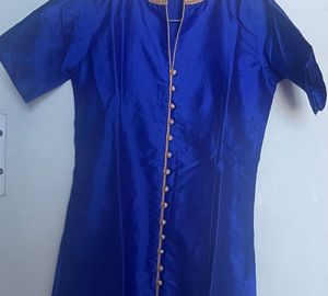 Blue &amp; Gold Indian Outfit