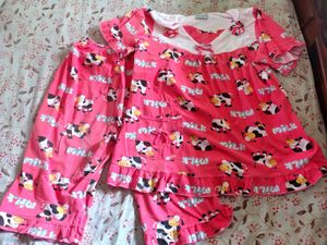 Cute Cow Print Pajama Set