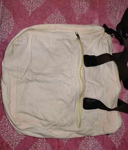 Cream Canvas Tote Bag