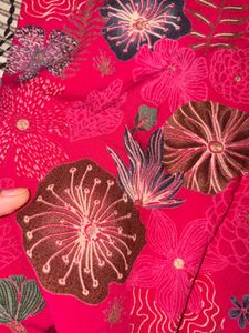 Y2K Vibrant Pink Floral Kurta