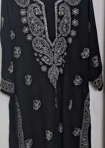 Black Chikankari Kurta Just 99Rs