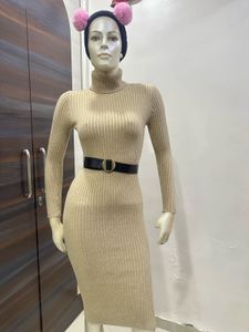 Elegant Bodycon Knit Dress
