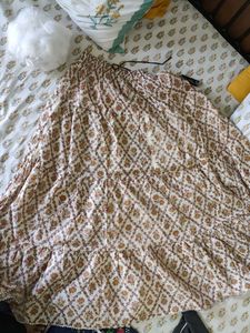 Boho Print Tiered Maxi Skirt