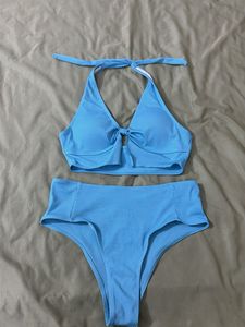 Stylish Blue Bikini Set