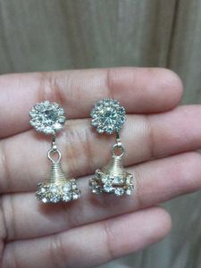 Stunning Jhumka Earrings with Stones