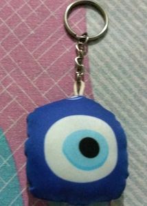Blue Evil Eye Keychain