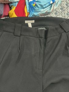 H&M Chic no Black Wide-Leg Trousers