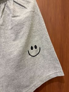 3 of Relaxed-Fit Casual Shorts with Smiley Pr