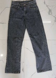 Washed Black straight fit Jeans