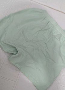 Pink Polka Dot top and light green shorts