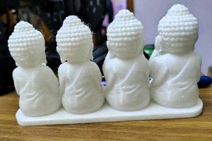 Set of 4 Adorable Buddha Figurines