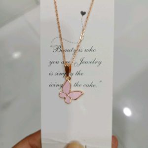Arban Rose Gold Tone Pendant Necklaces (2 pcs)