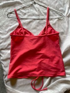 mark &amp; spencer Coral Ruched Bikini Top