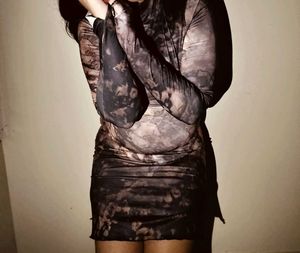 Unique Patterned Mini Dress
