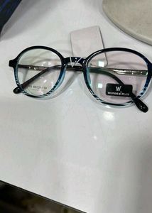 Stylish Round Blue & Black specs  frame.   Eyeglas