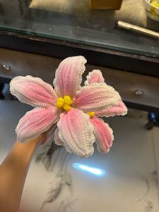 Handmade Pink Pipe Cleaner Flowers