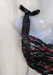 Floral Print Bustier Top