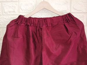 Maroon Kurta Set with Trousers
