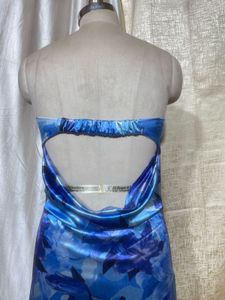 Stunning Blue Floral Maxi Dress