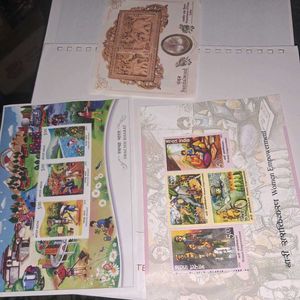 Set of 3 miniature sheets :