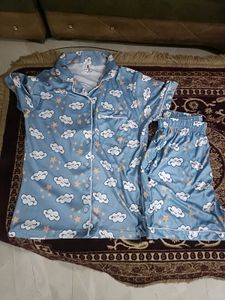 Two piece Cute Cloud nightwear with shorts