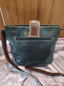 Dark Green &amp; Brown Shoulder Bag