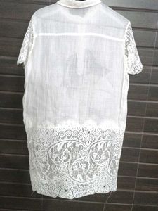 Vintage Lace &amp; Portrait Blouse