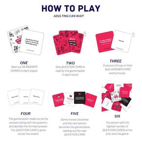 Tinder x Adulting Can Wait Card Game