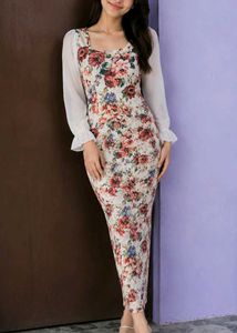 Chic Floral Print Maxi Dress