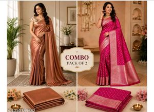 Combo Pack of 2 Designer Sarees