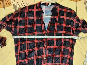 Classic Plaid Long Sleeve Kurti
