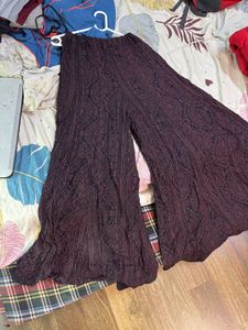 Boho Patterned Wide Leg Pants