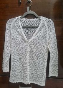 White Lace Cardigan