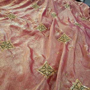 Elegant Embroidered Silk Saree