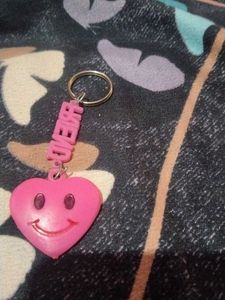 Cute Orange Teddy Bear Keychain