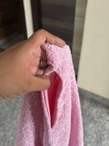Pink Embroidered Kurta