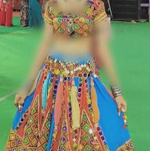 Vibrant Embroidered navratri lehenga choli