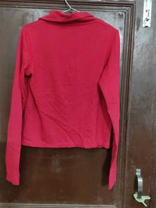 Red Casual Blazer