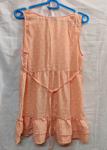 🆕 “Purple State” Peach Ruffled Top
