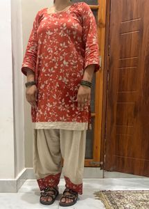 Farshi salwar with short kurta