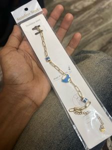 Chic Gold Tone Chain Bracelet