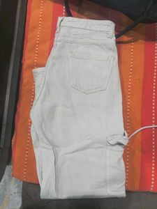 BRANDED Cream Cargo Jeans